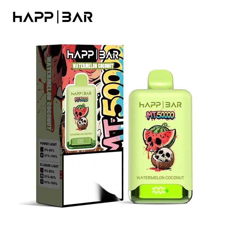 hut bar hb50000 vape Happ MT50000 | 50000 puffs, LCD screen, 15 options, 45ml, Type-C rechargeable, bulk disposable Flavor:Acai Berry Storm Ice (Friday) Outlet foger clear vape flavor